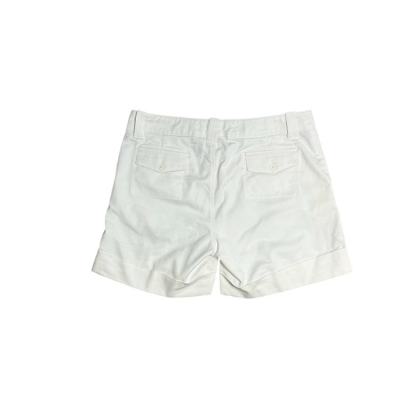 Jennifer & Grace White Bermuda Shorts Tailored Cotton Design Size 12 - Picture 3 of 6